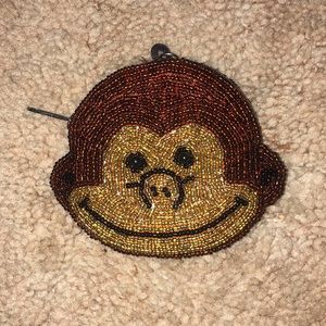 Beaded Monkey Coin Purse